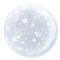 Фолиен Балон 20"(51cм.) Прозрачен със звезди