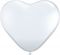 Латексови балони 15 inch / 38 cm във формата на сърце - безцветни