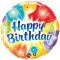 Балон с балони и надпис Happy Birthday  18"- 45 см.