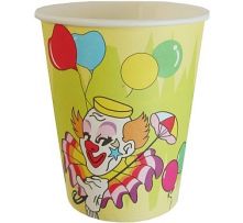 Картонена чаша с клоун