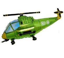 Хеликоптер 14"- 36 см. Зелен