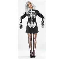 Карнавален костюм Скелет Жена