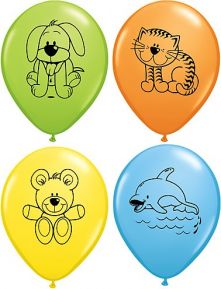 Балони с животинки  - асорти 11'' (28см.)