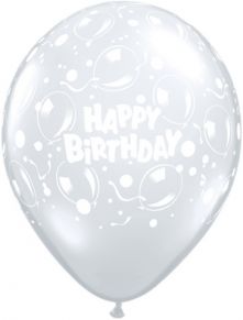 Балони на балони - за пълнене  24'' (61см.) с надпис Happy Birthday
