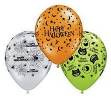 Балони  с надпис Happy Halloween 11'' (28см.)