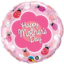 Фолиен балон с надпис Happy Mother's Day  18"- 45 см.