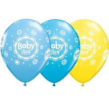 Балон с надпис Baby Boy 11'' (28см.)