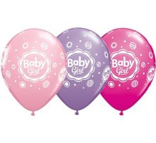 Балон с надпис Baby Girl 11'' (28см.)