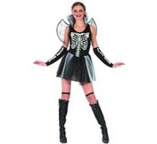 Карнавален костюм Скелетка с криле
