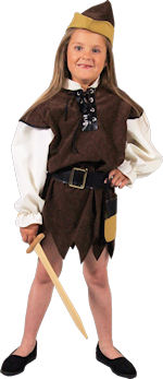Детски костюм -Средновековна разбойничка