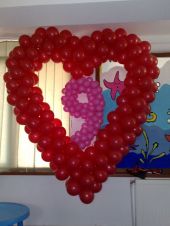 Сърце от балони