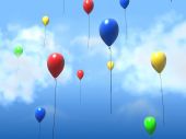 Латексови балони с хелий - едноцветни