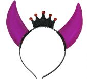 Рогa за Глава с корона - розово - лилави.