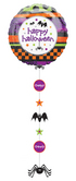 Балон с надпис Happy Halloween   24" x 54" - 61см х 137см.