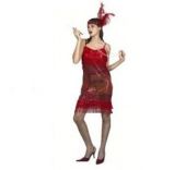 Карнавален костюм - Ретро дама-червена